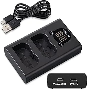 Caisi EN-EL15c Dual Battery Charger USB Type-C for Nikon Cameras