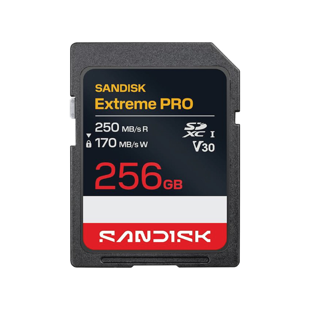 SanDisk 256GB Extreme PRO SD UHS-I Card, Up to 250MB/s Read and 170MB/s Write