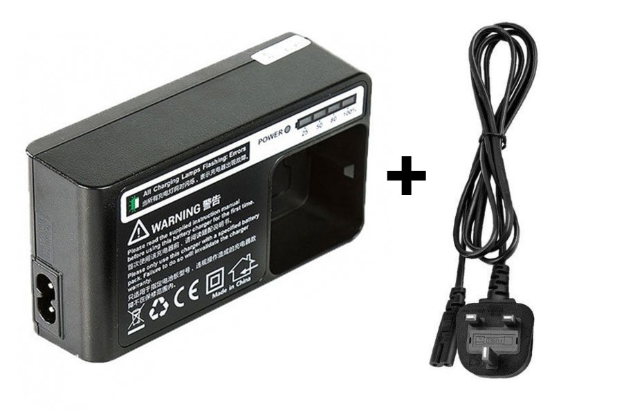 Godox Charger and Cable for AD200, AD200Pro, AD300Pro Flash Battery
