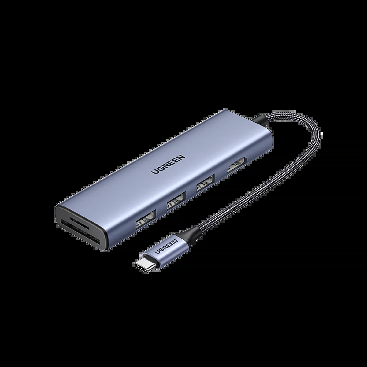 UGREEN CM511 20956A 6 in 1 USB-C Hub With 1x 4K HDMI, 3x USB-A 3.0, SD/TF