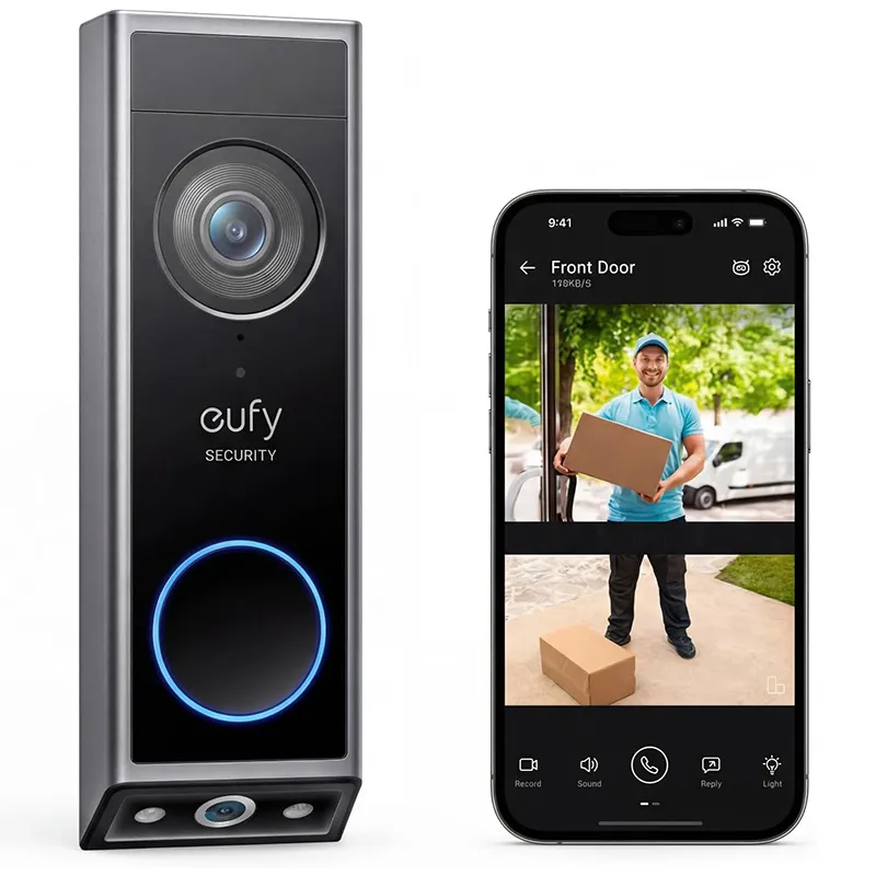 Eufy Security E340 | 2K Wi-Fi Battery-Powered Video Doorbell – E8214311 – Black