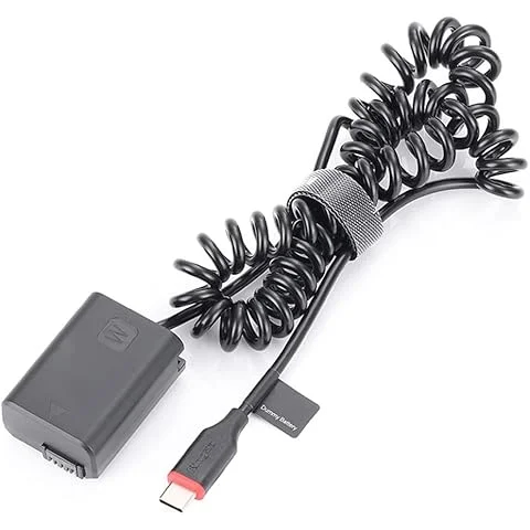 Caisi NP-FW50 Type-C Dummy Battery Power Adapter for Sony cameras