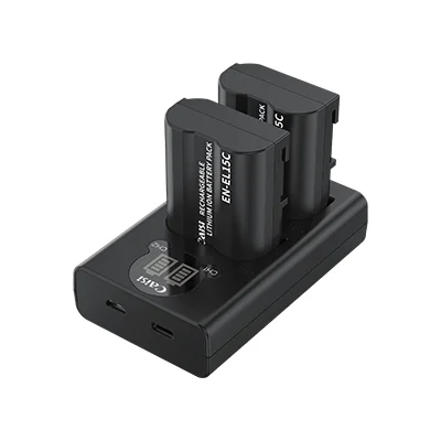Caisi EN-EL15c Replacement Batteries and Dual Charger Set