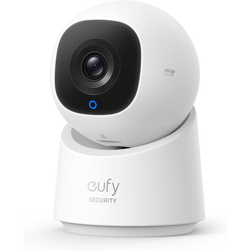 Eufy Security – Indoor Cam C220 – 2K Wired 360 Degree Pan and Tilt Indoor Camera – T8W11221 – White