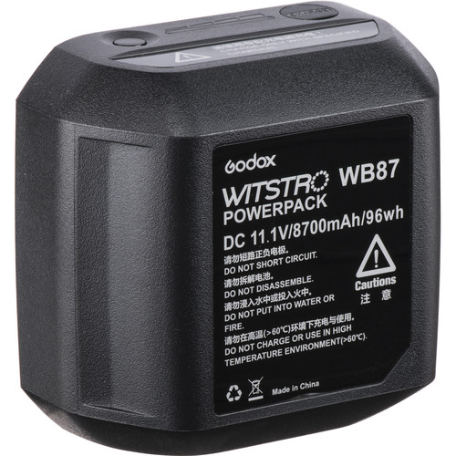 Godox WB87 Lithium Battery Pack for Godox AD600-Series Strobe Flash Heads (11.1V, 8700mAh)