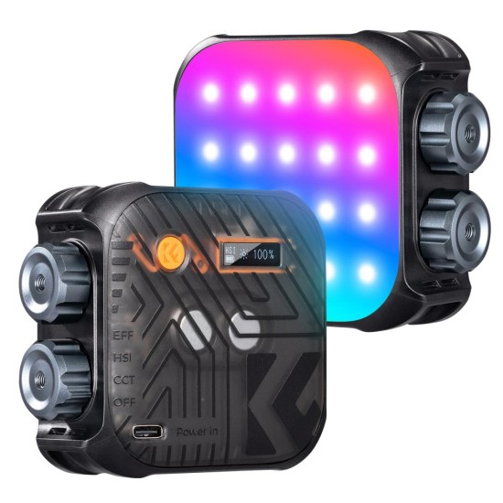 K&F Concept RGB Video Light, 360° Full Color Portable Photography Light