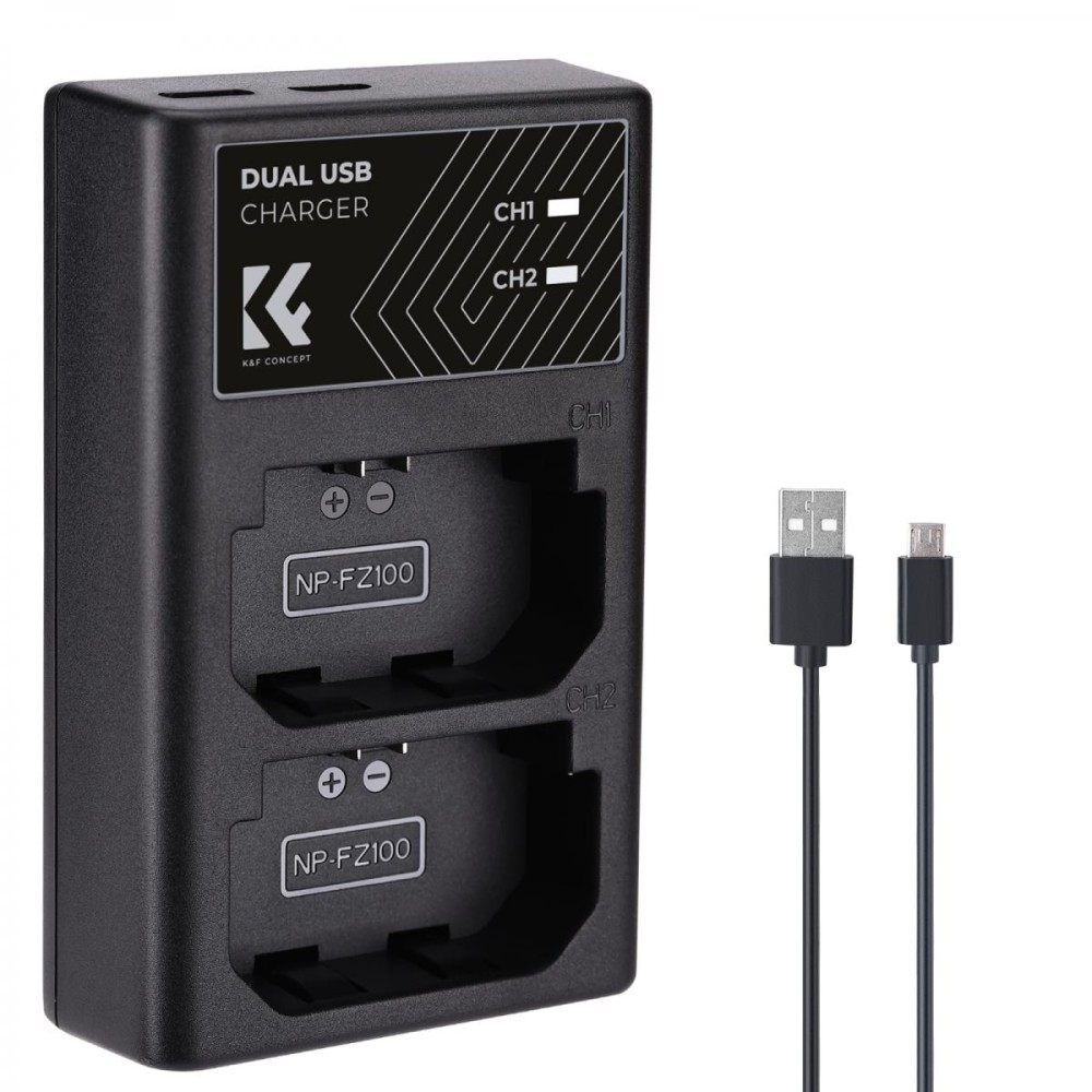 K&F Concept NP-FZ100 Dual Battery Charger