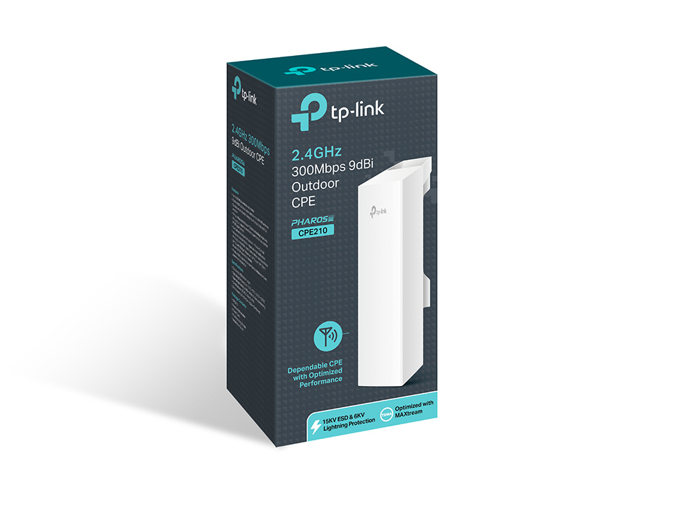 TP-Link CPE210 2.4Ghz 300Mbps 9dBi Outdoor CPE