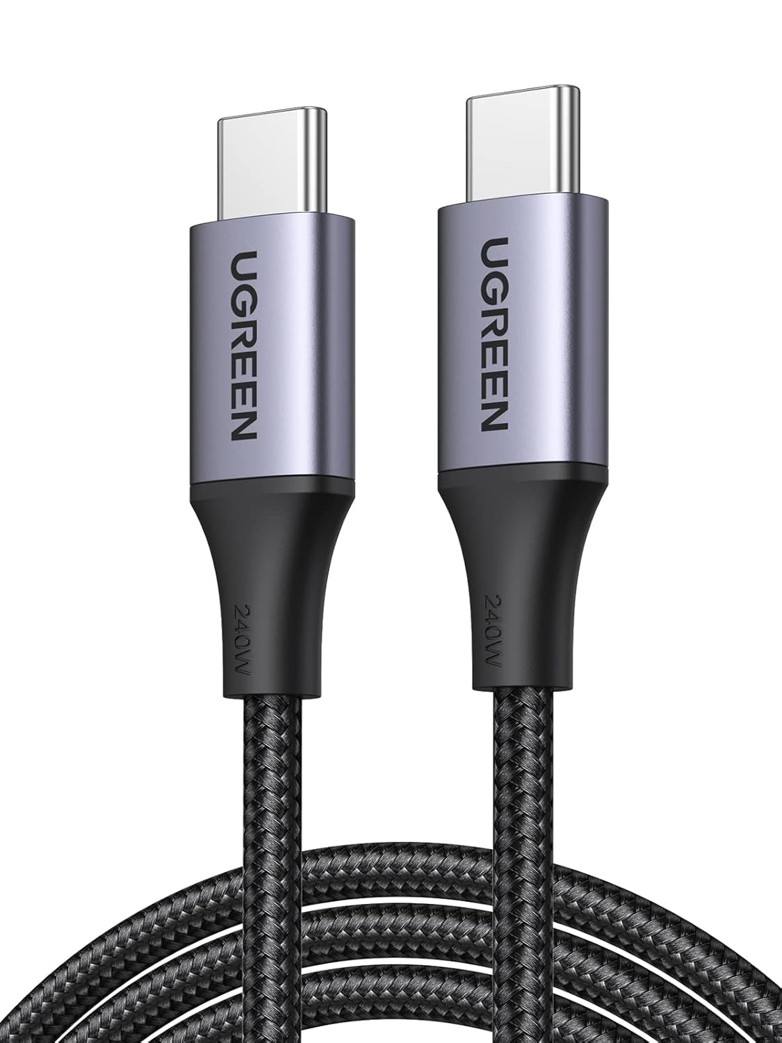 UGREEN US535 15311 240W USB-C to USB-C, 480MBs, PD Fast Charging Cable 5A Max Space Gray 1m