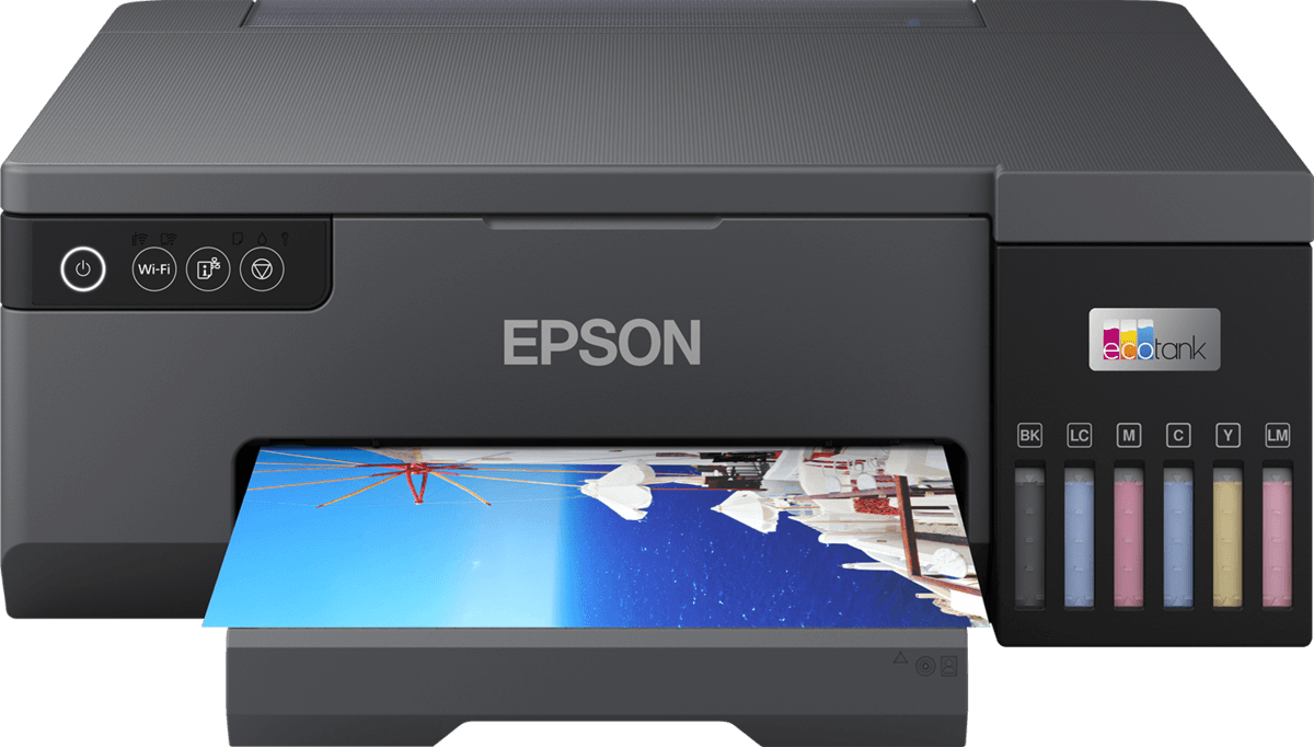 Epson EcoTank L8050 Ink Tank Wireless High Volume Photo Printer-Can Print CD’s and PVC ID Cards