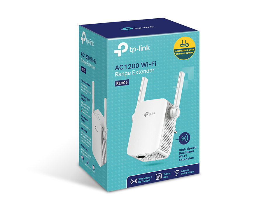 TP-LINK RE305 AC 1200 RANGE EXTENDER