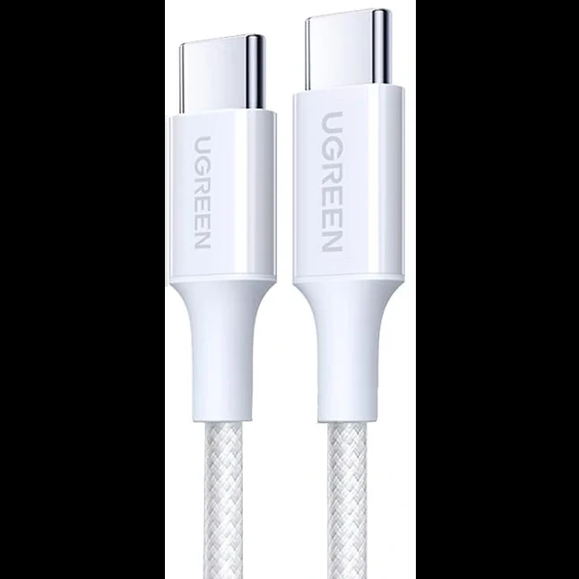 UGREEN 100W 2M Type-C to Type-C Braided Fast Charging Cable – White L502