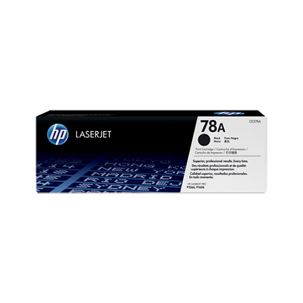 HP 78A Black Original LaserJet Toner Cartridge (CE278A)