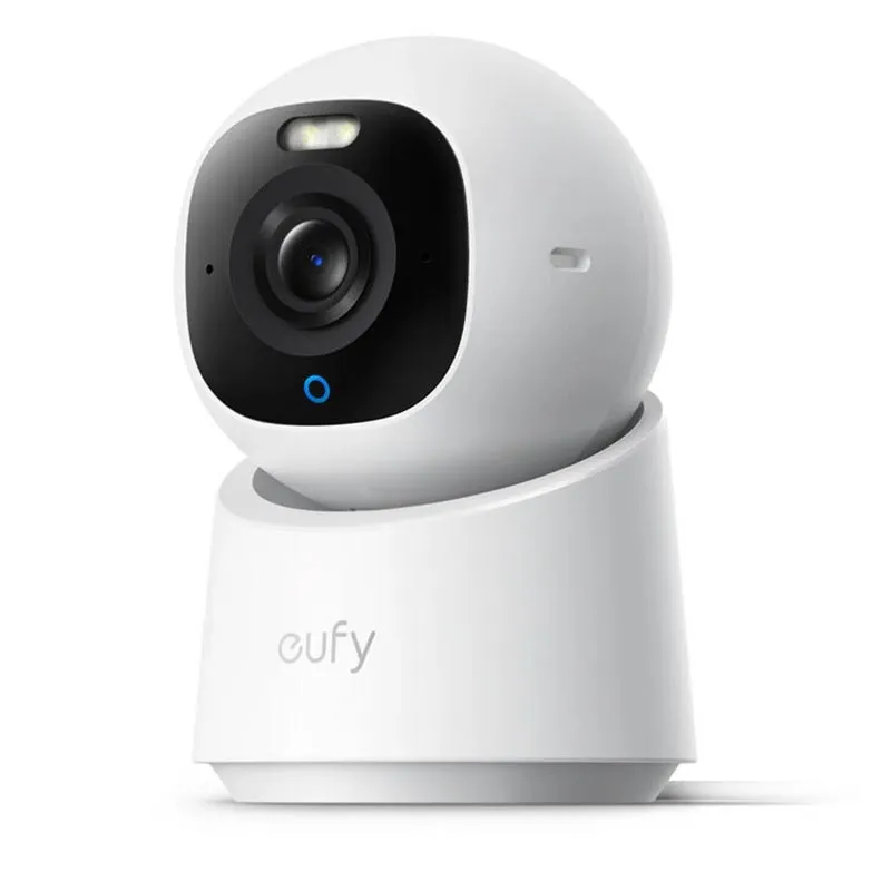 Eufy Security Indoor Cam E30 – 4K UHD Pan & Tilt Camera with Night Vision & Spotlight – T8417221 – White