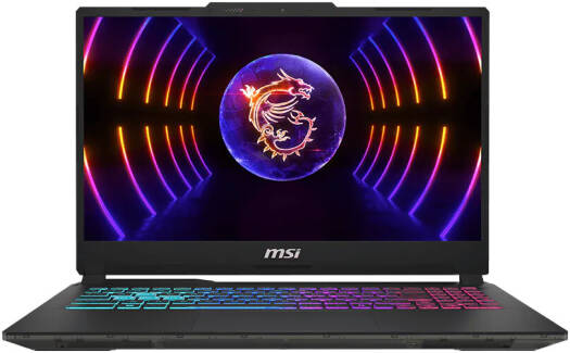 MSI Cyborg 15 A13UC Gaming Laptop, 15.6″ FHD IPS 144Hz Display Intel Core i5-13420H 8GB RAM 512GB SSD NVIDIA GeForce RTX 3050 4GB Translucent Black
