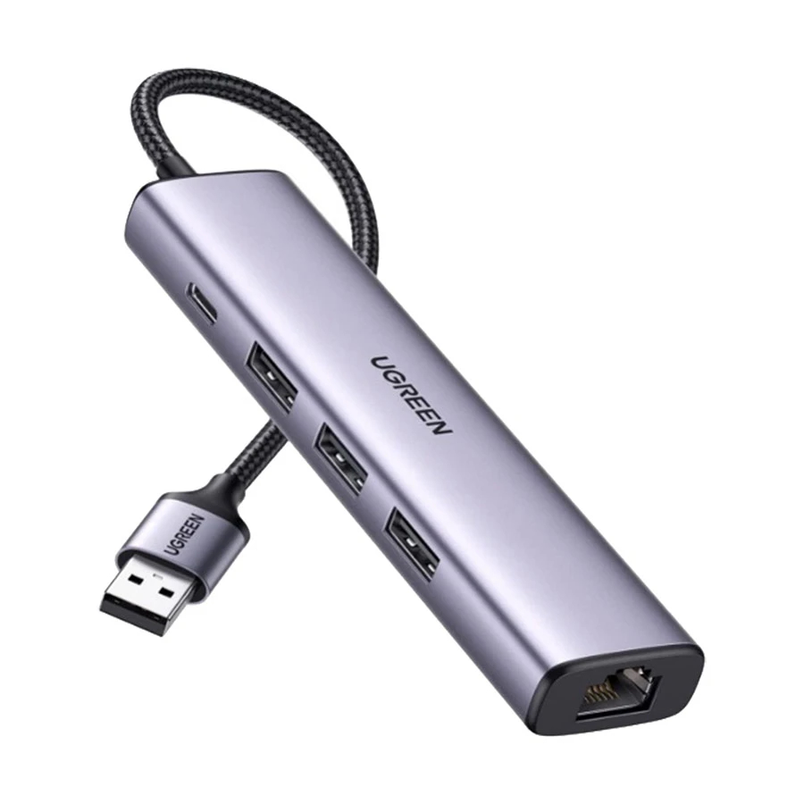UGREEN USB 3.0 to USB 3.0 Hub (3 Ports) + Gigabit Ethernet 4 In 1 Hub - CM475 20915
