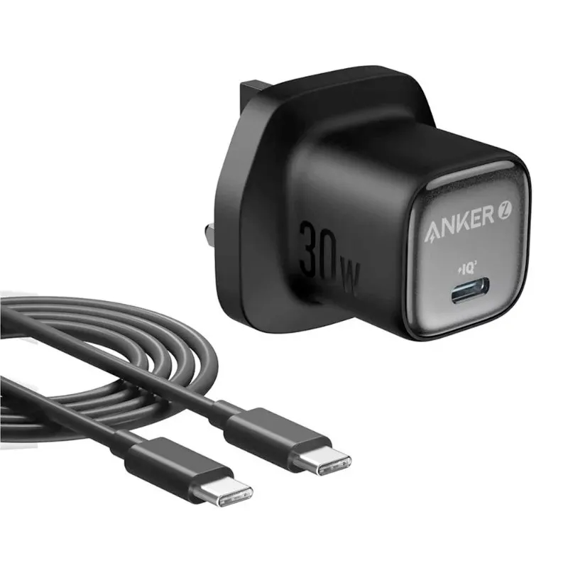 Anker Zolo Charger (30W, PD 3.0, with 1m USB-C to USB-C Cable) – B2698K11 – Black