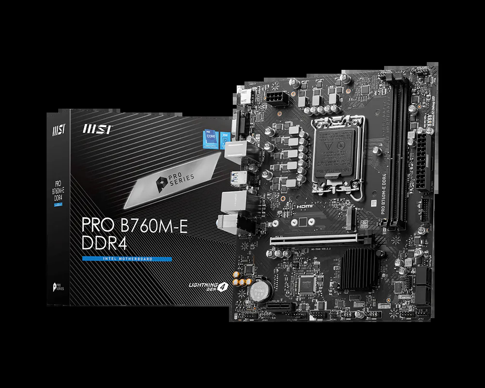 MSI PRO Gaming Desktop Motherboard - B760M-E DDR4