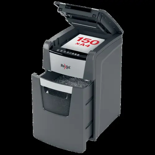 Rexel Optimum AutoFeed+ 150X Automatic Cross Cut Paper Shredder | 150 Sheets, 44 Litres, P4