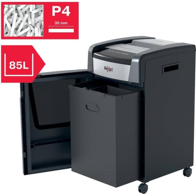 Rexel Momentum Extra XP422+ Jam Free Cross Cut Paper Shredder | 22 Sheets, 85 Litres, P4 | Shreds CDs, DVDs and Credit Cards